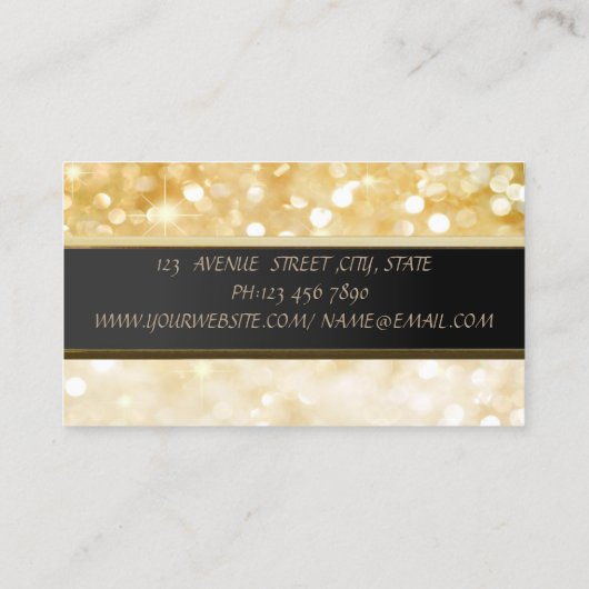 Carte De Visite Moderne et élégant Lotus Bokeh (Dos)