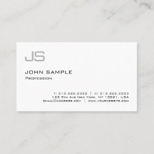 Carte De Visite Moderne et élégant Monogramme professionnel élégan