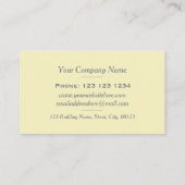 Carte De Visite Moderne Et Élégant Pastel Ruban (Dos)