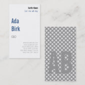 Carte De Visite Moderne et inhabituel (Devant / Derrière)