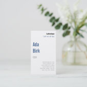 Carte De Visite Moderne et insolite (Debout devant)