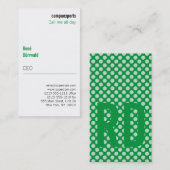 Carte De Visite Moderne et insolite (Devant / Derrière)