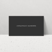 Carte De Visite MODERNE ET MINIMAL Blanc/Gris foncé