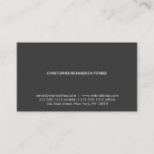 Carte De Visite MODERNE ET MINIMAL Gris/Blanc (Dos)