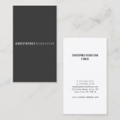 CARTE DE VISITE MODERNE ET MINIMAL No 8 (Devant / Derrière)