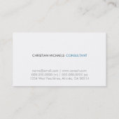 Carte de visite moderne et minimaliste (Dos)
