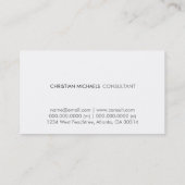 Carte de visite moderne et minimaliste (Dos)