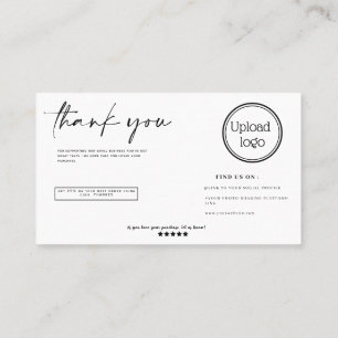 Carte De Visite Moderne et minimaliste violet merci