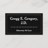 Carte de visite moderne et propre d'avocat (Devant)