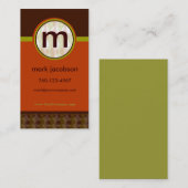 Carte de visite moderne et rétro (Devant / Derrière)