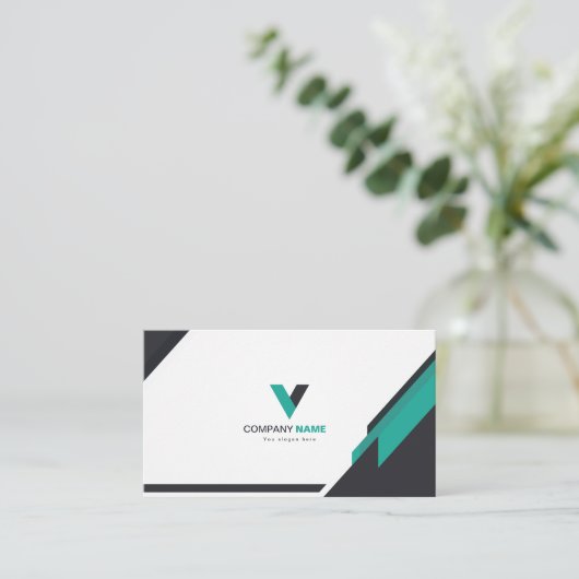Carte De Visite Moderne Et Simple (Debout devant)