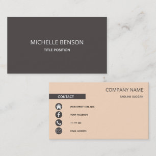 Carte De Visite Moderne et simple