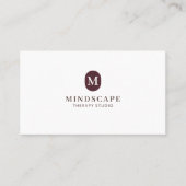 Carte de visite moderne et simple pour thérapeute (Devant)