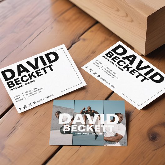 Carte De Visite Moderne et tendance Entraîneur personnel Fitness 3
