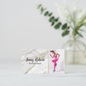 Carte De Visite Moderne et tendance Personal Trainer Fitness Busin (Debout devant)