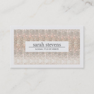 Carte De Visite Moderne Faux Sequins Beauté et mode Styliste