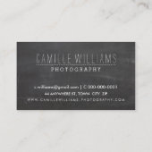 Carte De Visite MODERNE FLÈCHE LOGO feuille d'or rustique dessinée (Dos)