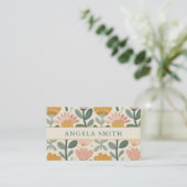 Carte De Visite Moderne Floral Boho (Debout devant)