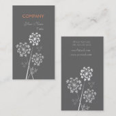 Carte De Visite Moderne Floral Élégant Fancy Dream Professional (Devant / Derrière)