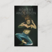 Carte de visite moderne foncé de photo pour des (Dos)