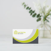 Carte de visite moderne frais d'objet immobilier (Debout devant)