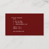 CARTE DE VISITE moderne futuriste tendance (Dos)