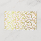 Carte De Visite MODERNE GEO HEXAGON monogramme bold spot or éco (Dos)