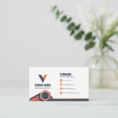 Carte De Visite Moderne géométrique (Debout devant)