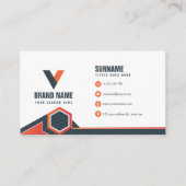 Carte De Visite Moderne géométrique (Devant)