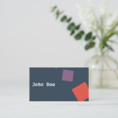 Carte de visite moderne géométrique (Debout devant)