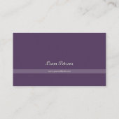 Carte De Visite Moderne géométrique Celestique violet & or (Dos)