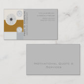 Carte De Visite Moderne géométrique minimal floral de Digitals (Devant / Derrière)