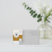 Carte De Visite Moderne géométrique minimal floral de Digitals (Debout devant)