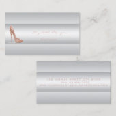 Carte De Visite Moderne Glamour Élégant Élégant -Talons (Devant / Derrière)