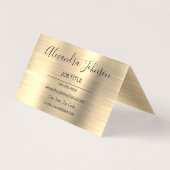 Carte De Visite Moderne Gold Foil (Dos)