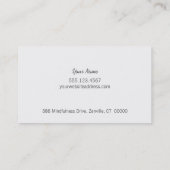 Carte de visite moderne Gold Glow et Wood Look (Dos)