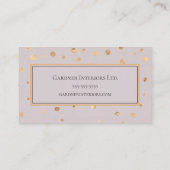 Carte De Visite Moderne, Golden Abstrait, Professionnel (Dos)