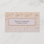 Carte De Visite Moderne, Golden Abstrait, Professionnel (Devant)