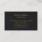 Carte De Visite Moderne. Golden Pets (Dos)