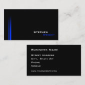 Carte De Visite Moderne Gradient Double Line Professionnel (Devant / Derrière)