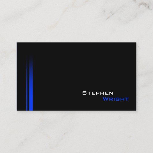 Carte De Visite Moderne Gradient Double Line Professionnel (Devant)