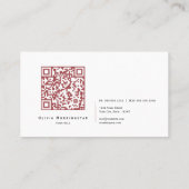 Carte De Visite Moderne Gras 5 Onglets couleur sociaux (Dos)