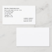 Carte De Visite Moderne gravé (Devant / Derrière)