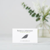 CARTE DE VISITE MODERNE GRAY BIRD Designer (Debout devant)