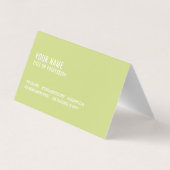 Carte de visite moderne Green Professional avec lo (Dos)