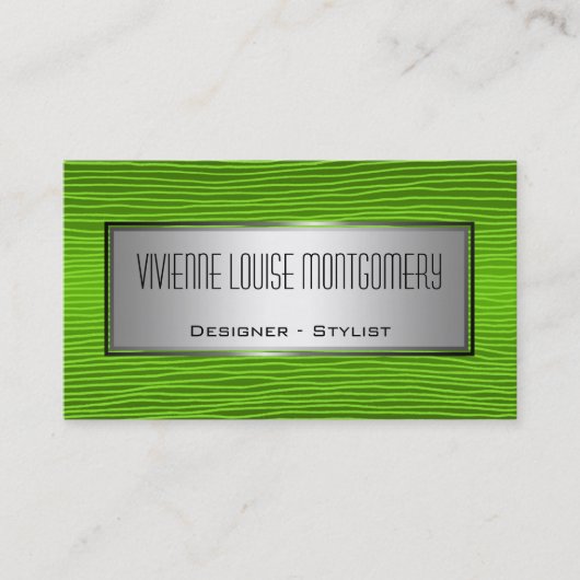 Carte de visite moderne Green Professional Designe (Devant)