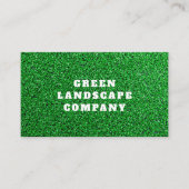 Carte De Visite Moderne Green Turf Installer Landscaper Gardener B (Devant)