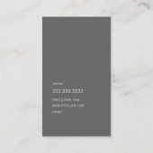 Carte De Visite Moderne gris (Dos)