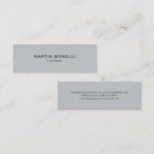 Carte de visite moderne gris clair professionnel (Devant / Derrière)