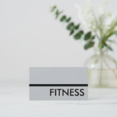 Carte de visite moderne Gris Professional Fitness (Debout devant)
